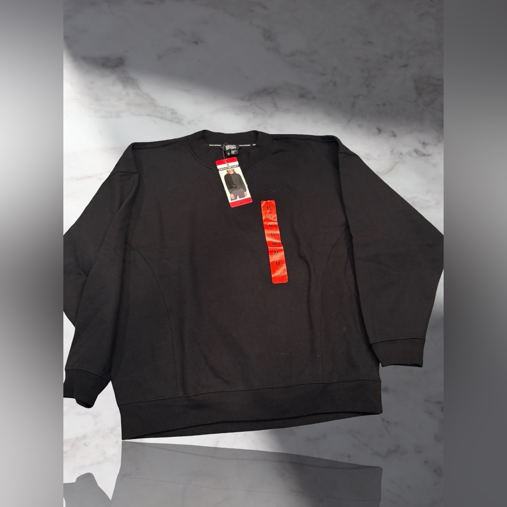 Woman’s DKNY Black Crewneck Sweater Size Medium